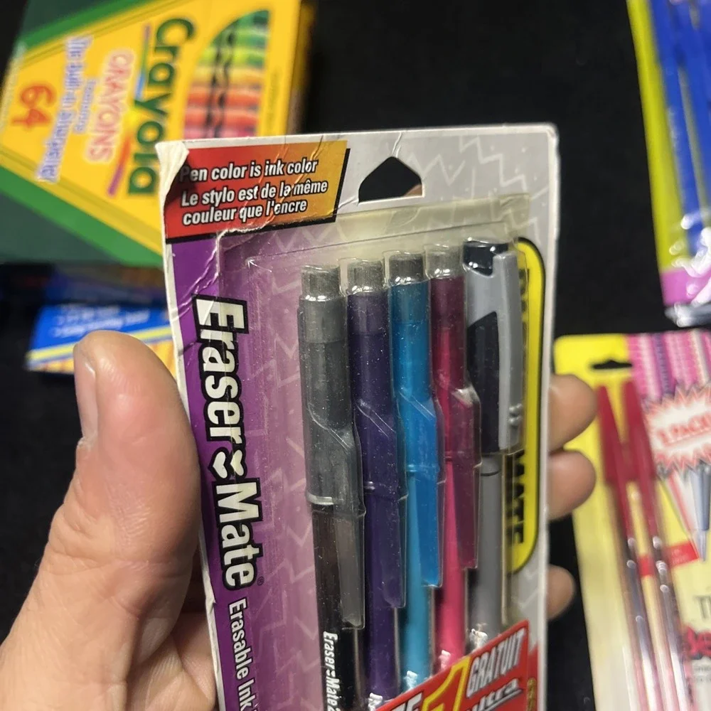 Vintage 1980's 1990's Assorted Ink Pen Mixed Lot of 6 new